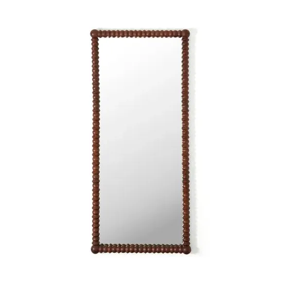 Rectangle Full Length Wall Mirror - Brown, Mango