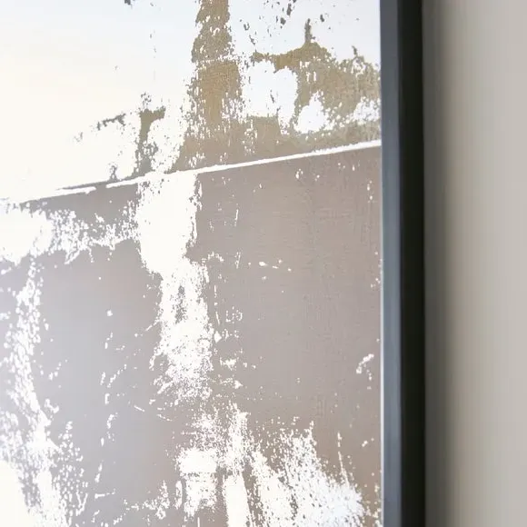 Rectangle Mirror Wall Art - Black Frame