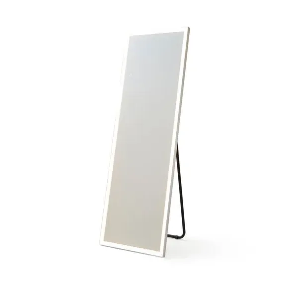 Rectangle Mirror with LED Lighting - Silver, Metal