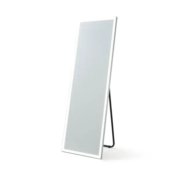 Rectangle Mirror with LED Lighting - Silver, Metal