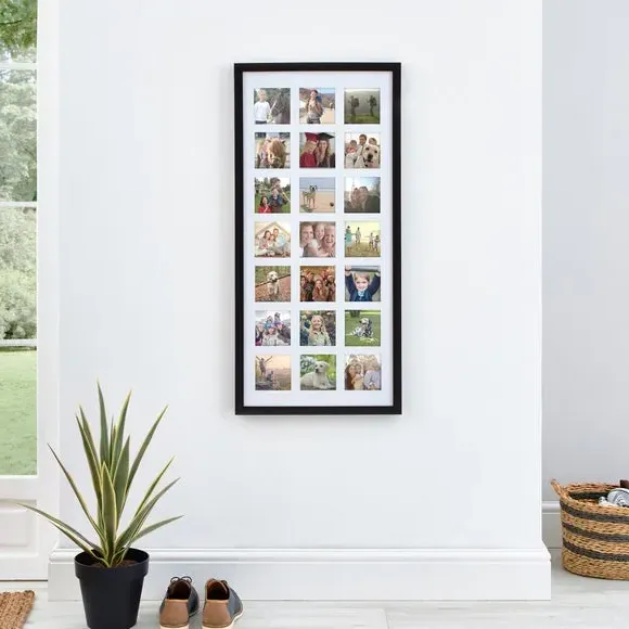 Rectangle Multi Photo Frame - Black image