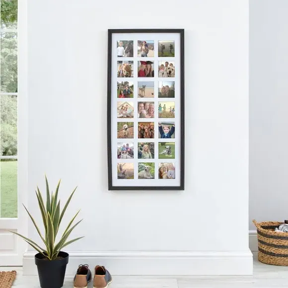 Rectangle Multi Photo Frame - Grey