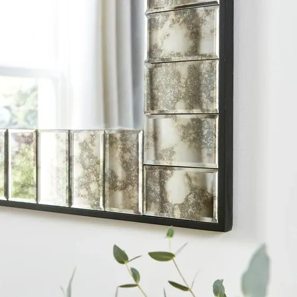 Rectangle Overmantel Mirror - Silver