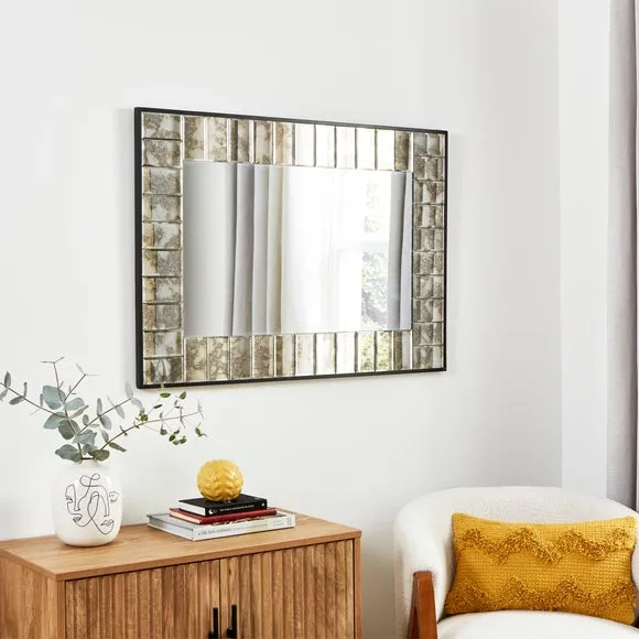 Rectangle Overmantel Mirror - Silver image