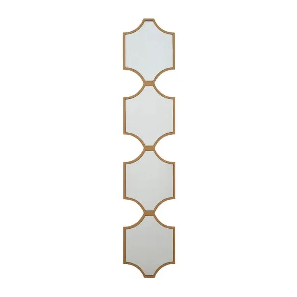 Rectangle Panel Wall Mirror - Gold