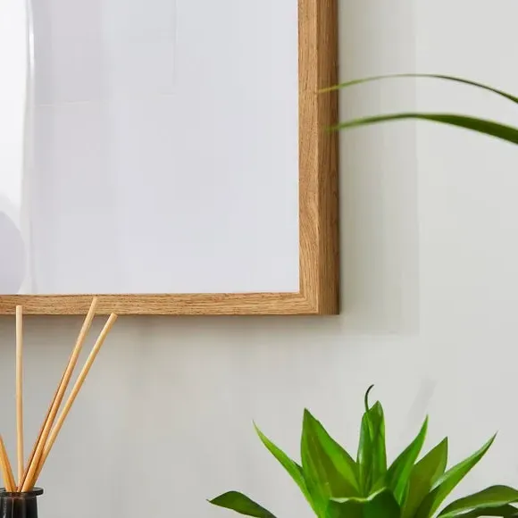 Rectangle Photo Frame with Mount - Light Wood
