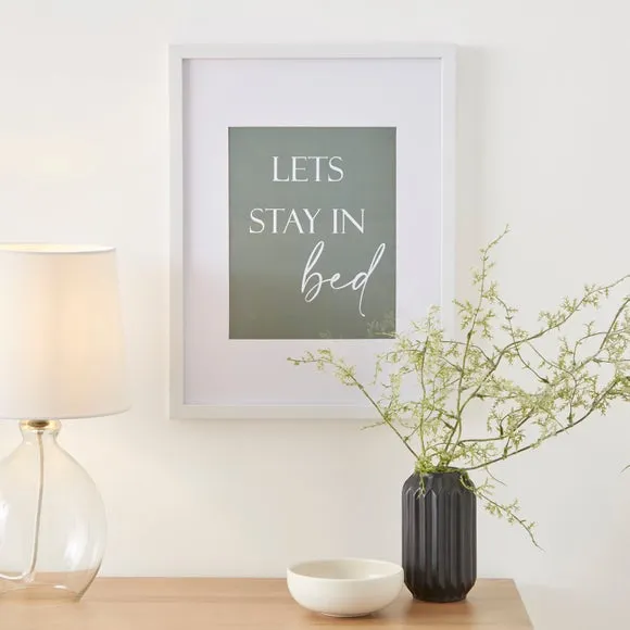 Rectangle Photo Frame with Mount - White