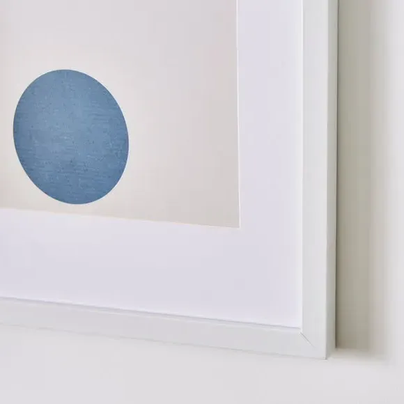 Rectangle Photo Frame with Mount - White