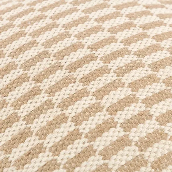 Rectangle Pouffe Checkerboard - Natural