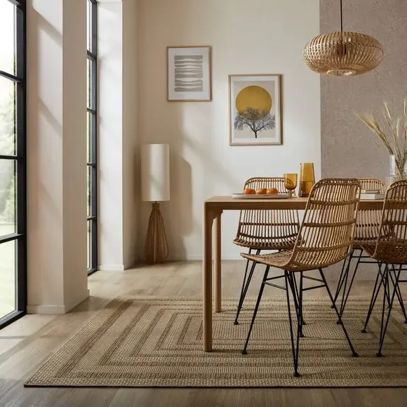 Rectangle Rug Indoor Outdoor - Natural