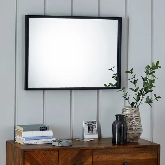 Rectangle Wall Mirror - Black image