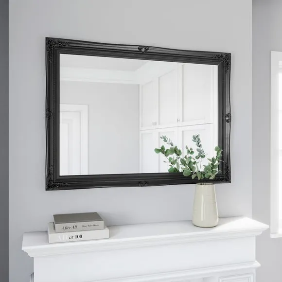 Rectangle Wall Mirror - Black image