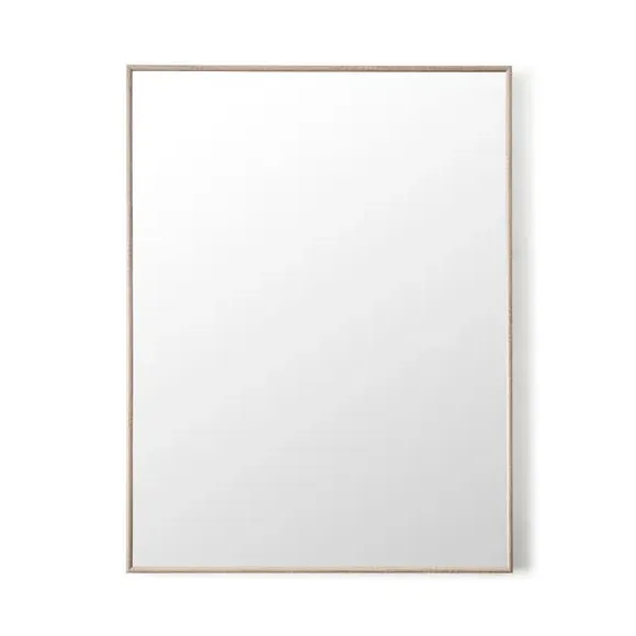 Rectangle Wall Mirror - Natural, Wood Effect
