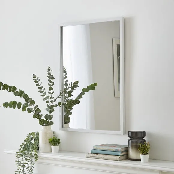 Rectangle Wall Mirror - White