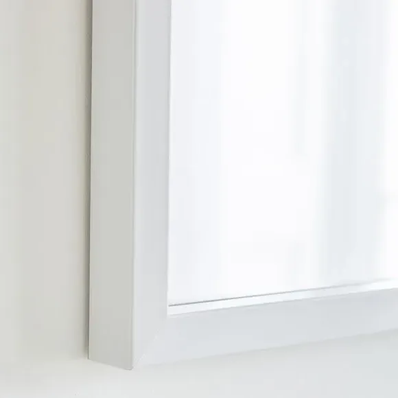 Rectangle Wall Mirror - White