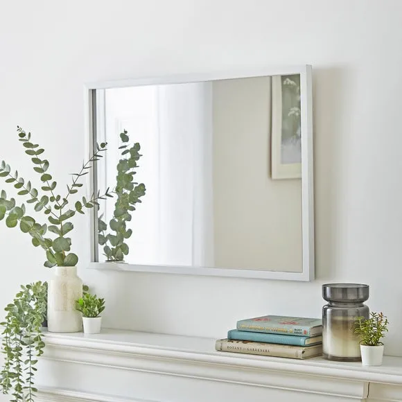 Rectangle Wall Mirror - White