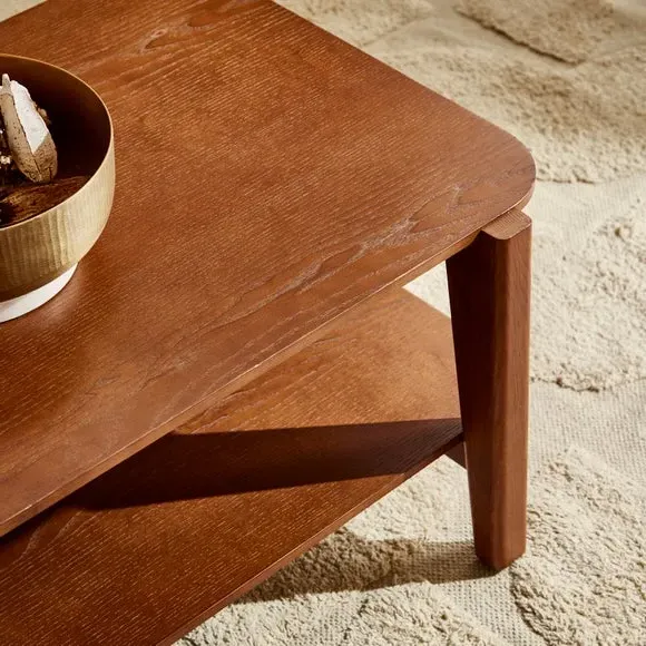 Rectangular Coffee Table - Dark Wood, Ash