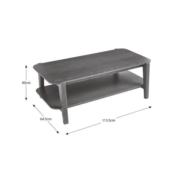 Rectangular Coffee Table - Dark Wood, Ash