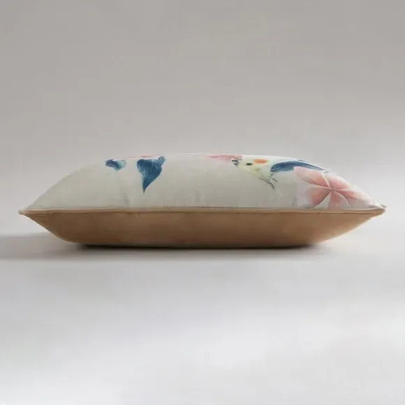 Rectangular Cushion Cockatiel Print - Multicolor