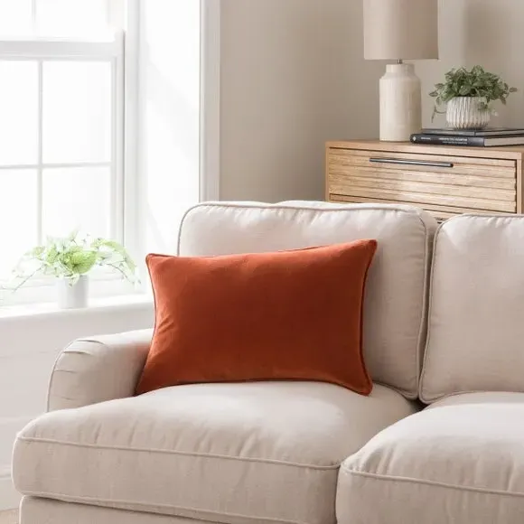 Rectangular Cushion Cover - Butterscotch, Cotton
