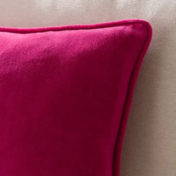 Rectangular Cushion Cover - Fuschia, Cotton
