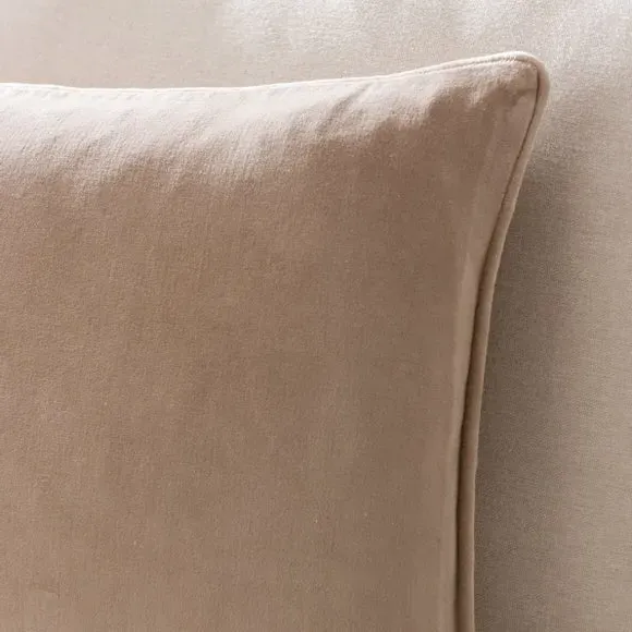 Rectangular Cushion Cover - Natural, Cotton Velvet