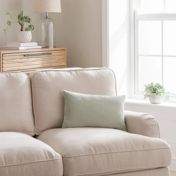Rectangular Cushion Cover - Sage, Velour