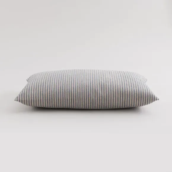Rectangular Cushion Cover Striped - Ashley Blue, Chenille