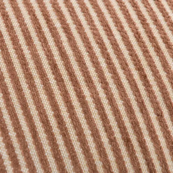 Rectangular Cushion Cover Striped - Chestnut, Chenille