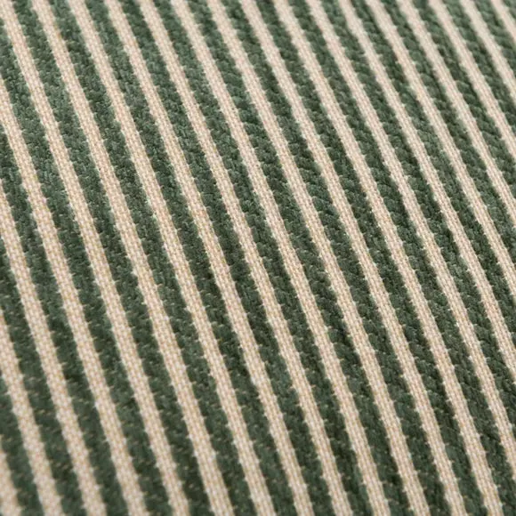 Rectangular Cushion Cover Striped - Forest, Chenille