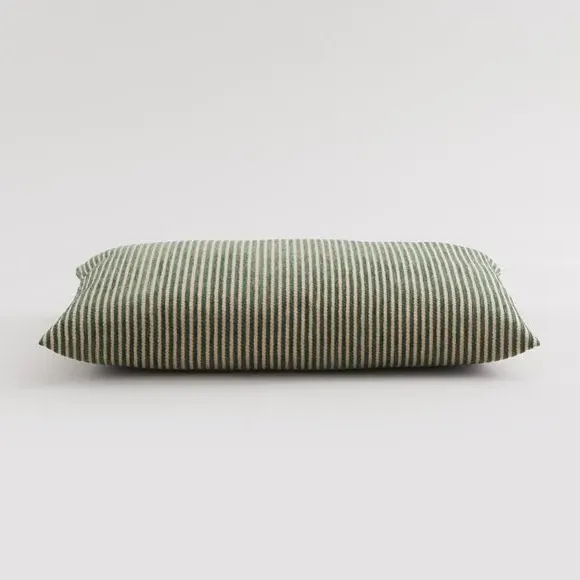 Rectangular Cushion Cover Striped - Forest, Chenille