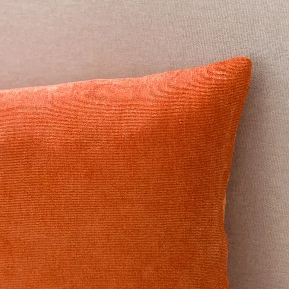 Rectangular Cushion Cover - Terracotta, Velour