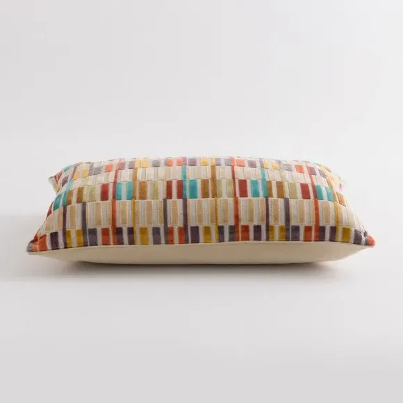 Rectangular Cushion Cut Velvet - Multicolor