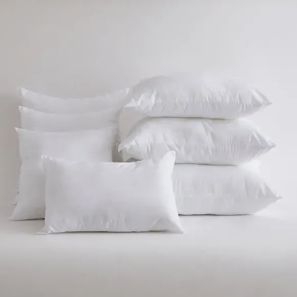 Rectangular Cushion Pad - White, Microfibre