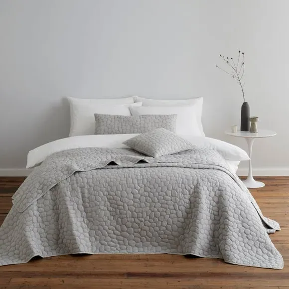 Rectangular Cushion Quilted - Grey, Polyester