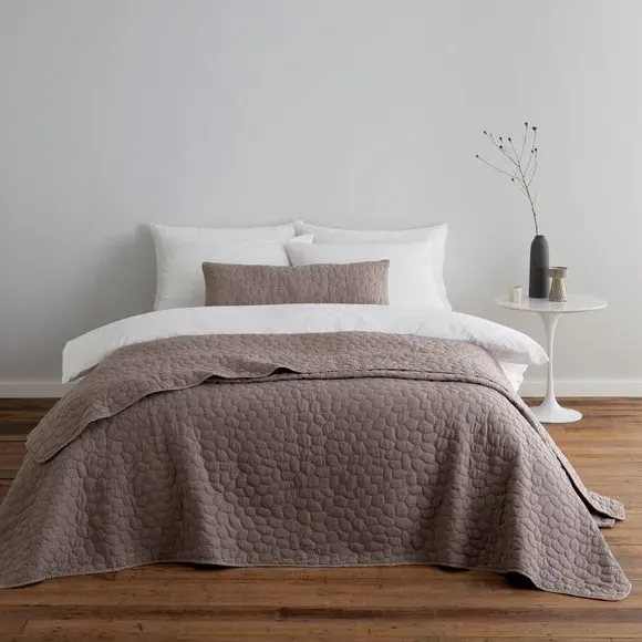 Rectangular Cushion Quilted - Mauve, Polyester