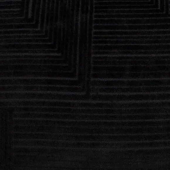 Rectangular Cushion Reversible - Black