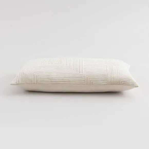 Rectangular Cushion Reversible - Natural