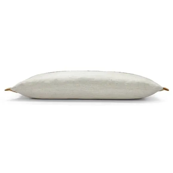 Rectangular Cushion with Embroidery - Natural