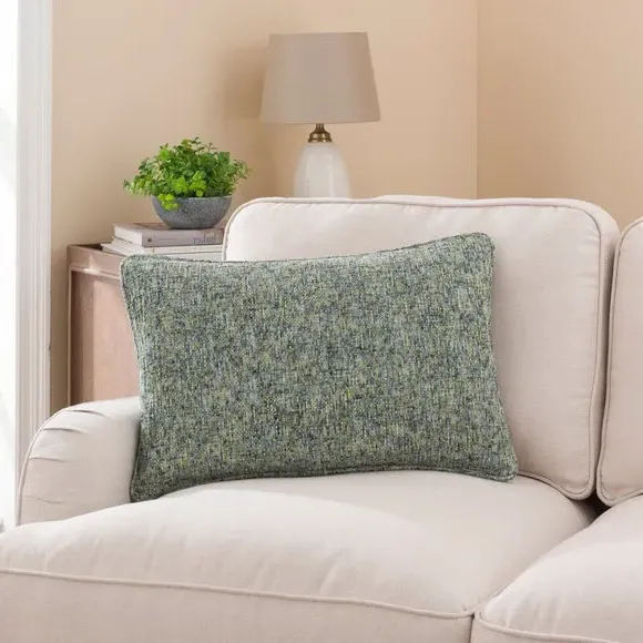 Rectangular Cushion with Feather Fill - Green image