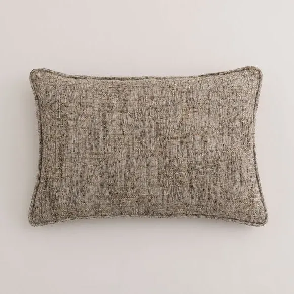 Rectangular Cushion with Feather Fill - Natural
