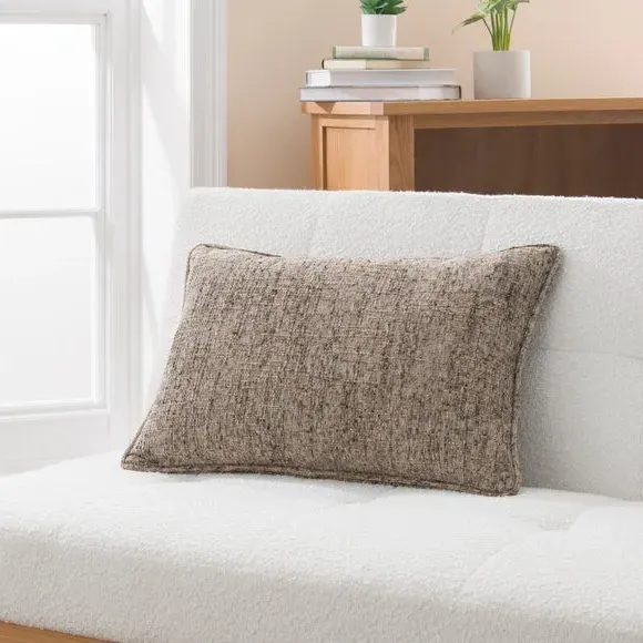 Rectangular Cushion with Feather Fill - Natural