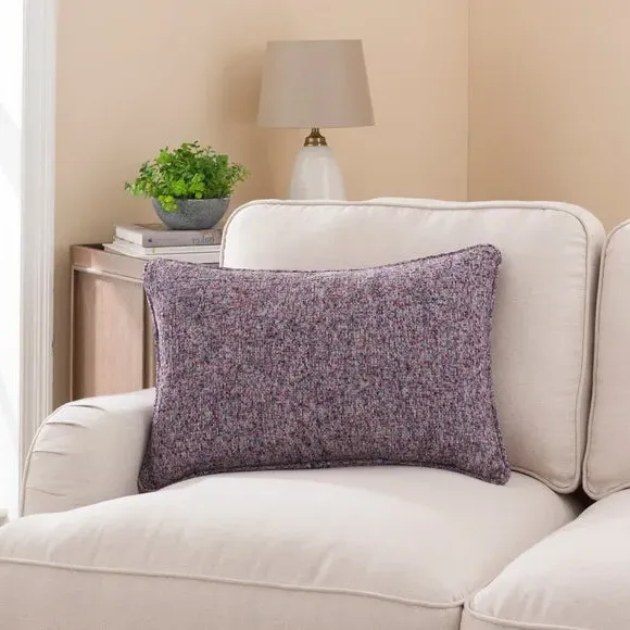 Rectangular Cushion with Feather Fill - Purple