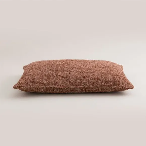 Rectangular Cushion with Feather Fill - Rust