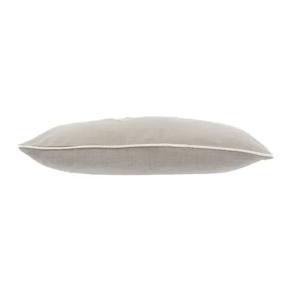 Rectangular Cushion with Love Lettering - Grey