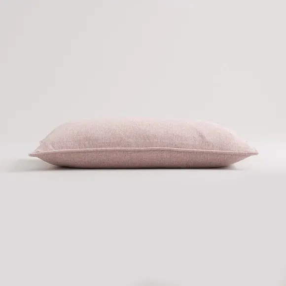Rectangular Cushion with Piped Edge - Blush