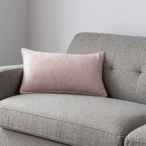 Rectangular Cushion with Piped Edge - Blush image
