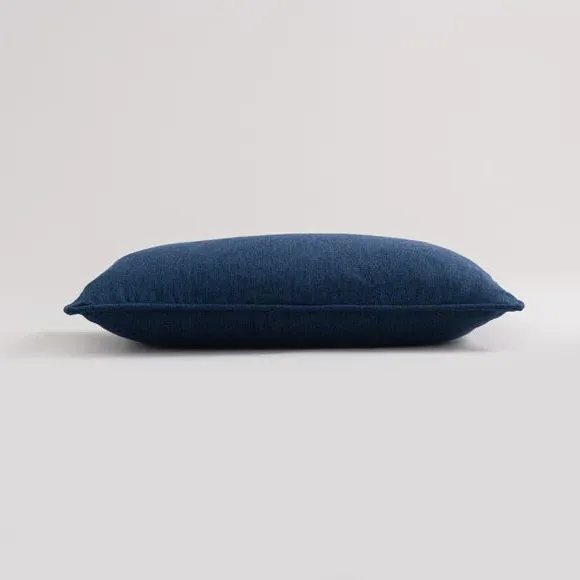 Rectangular Cushion with Piped Edge - Navy