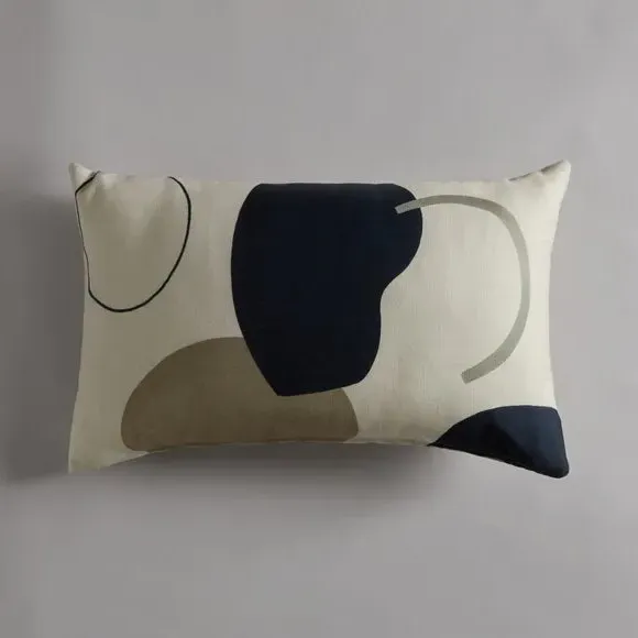 Rectangular Cushion with Print - Multicolor
