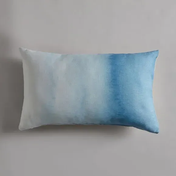 Rectangular Cushion with Zip Cover - Blue